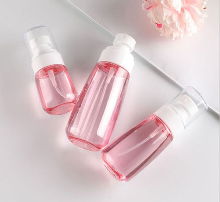 Pumpflasche-transparentes Rosa-einzelne verpackende feiner Sprüher-weiße Gesichtsleichte berührung 100ml Petg