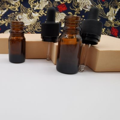 Ratschen-Schließung 100ml Amber Glass Cosmetic Bottles Dropper Kinder schützen