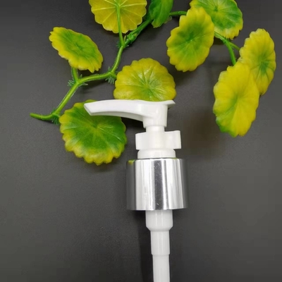 Kleine Lotions-Pumpe 24/410 der Dosierungs-0.7CC mit Clip-Silber Aluminiumschließung glänzen