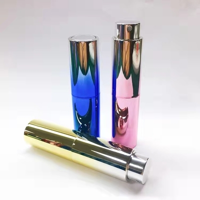 UVgoldfarbe kundengebundene Farbparfüm-Sprühflasche-austauschbare Duft-Flasche der steigungs-10ML