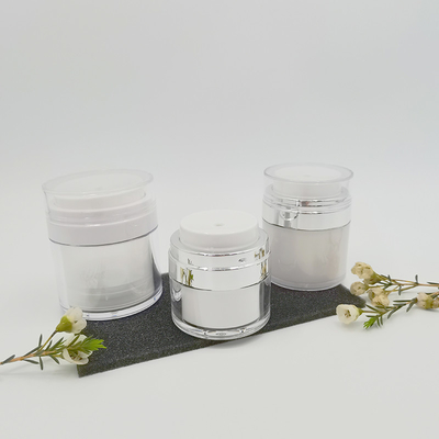 15 / luftloser Glas-leerer Acrylsahneflaschen-kosmetischer bedienungsfreundlicher Behälter-tragbare Reise-Make-upwerkzeuge der Pumpen-30/50g