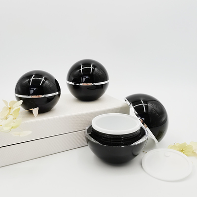 Kosmetische Glas-acrylsauerKugelform des Hautpflege-Verpackengesichts-Creme-Behälter-15g 30g 50g