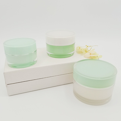 Kosmetische Runden-leere Acrylcremetiegel-Gesichts-Creme des Glas-15g 30g 50g für Hautpflege